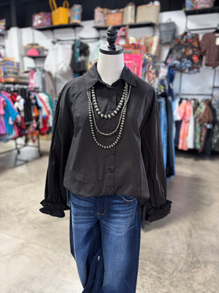 Ruffled Cuffs Top