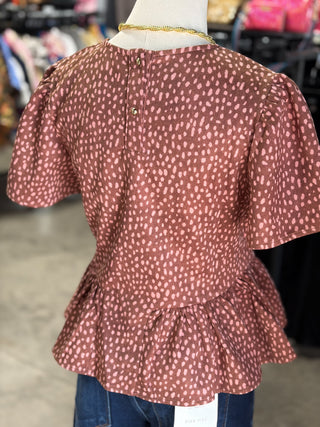 Hannah's Ruffle Hem Top