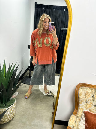 June’s Wide Leg Washed Pant