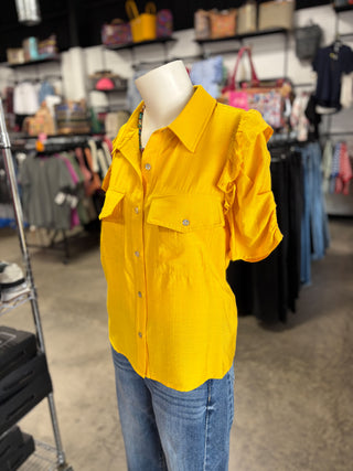 Sheila’s Shirring Short Sleeve Top