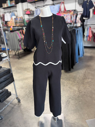 Eliana’s Scalloped Knit Set