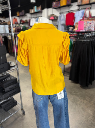 Sheila’s Shirring Short Sleeve Top