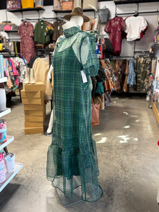 Winter’s Plaid Dress