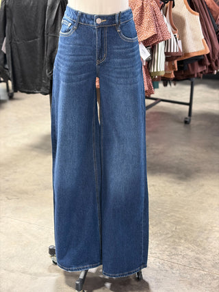 Mid Rise Vintage Wide Leg