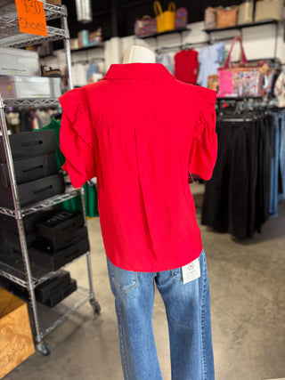 Sheila’s Shirring Short Sleeve Top