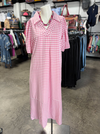 Peony Gingham Dress