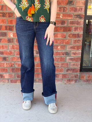 Miley Wide Leg With Cuffed Hem