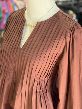 Emily's Pleated Blouse