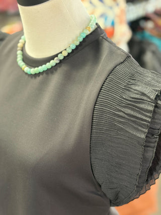 Tulle Knit Top