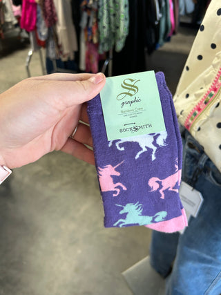 Dream Big Purple Socks
