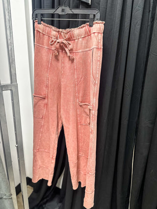 Terry Knit Wide Pants