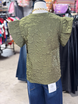 Hailey's Ruffle Sleeve Top