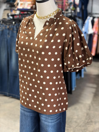 Amanda's Polka Dot Top
