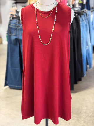 Ruffled Tank Dress