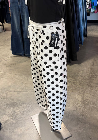 Polka Dot Drawstring Pants