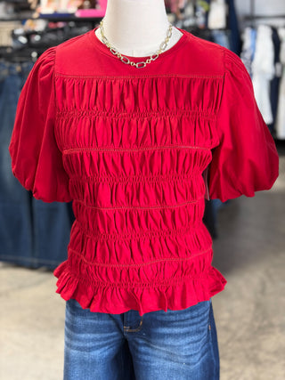 Aspen's Smocked Top