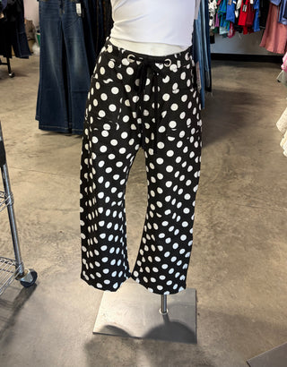 Polka Dot Drawstring Pants