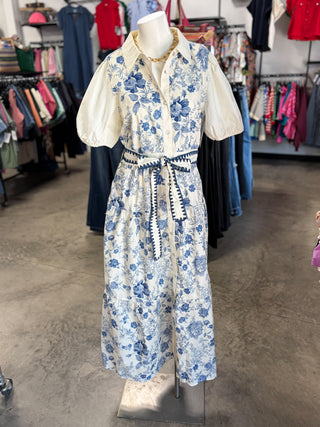 Carly’s Tiered Floral Midi Dress