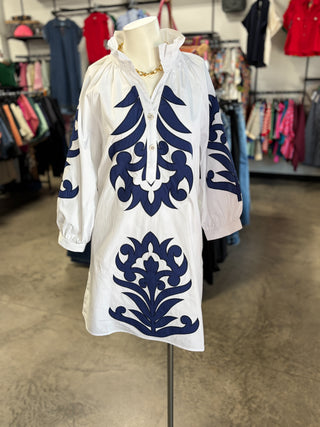 Brandi's Ruffle Collar Dress