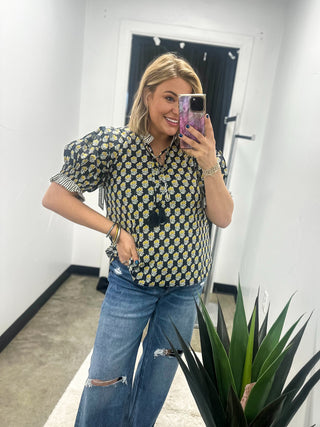 Camille’s Ruffled Collar Blouse