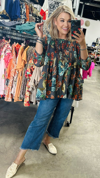 Audrey Fall Floral Blouse