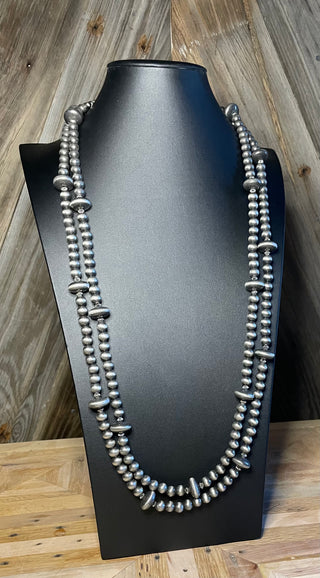 Multi Size Faux Navajo Pearls