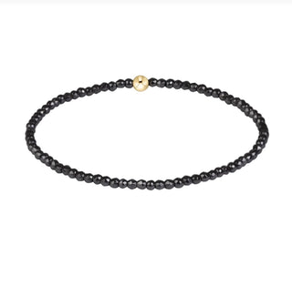Classic Faceted Hematite 2mm Bracelet