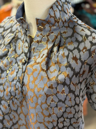 Metallic Cheetah Top