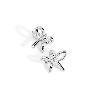 Puffy Bow Stud Earring