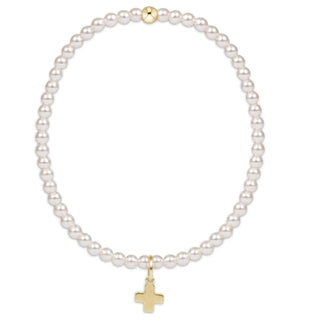 Extends Classic Pearl 3mm Signature Cross Charm