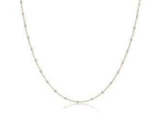 17” Simplicity Chain Choker 2mm Pearl Gold