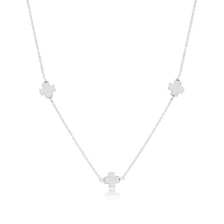 Choker Simplicity Chain Sterling - Signature Cross