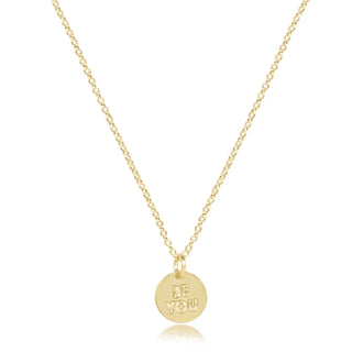 16” Necklace Gold - be you. Small Gold Disc