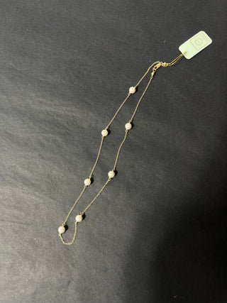 17” Choker Simplicity Chain Gold - Pearl 6mm