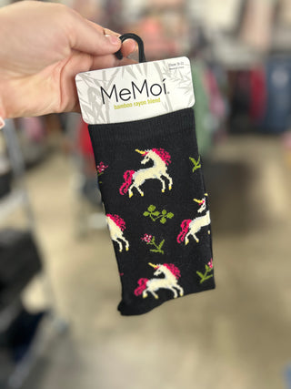 Compression Socks Unicorns/ Black