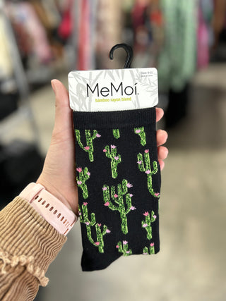 Compression Socks Black Cactus