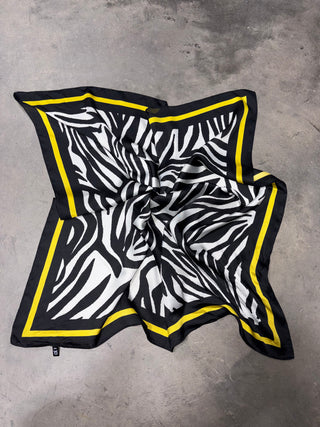Neon zebra scarf