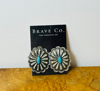 Concho and Turquoise Studs