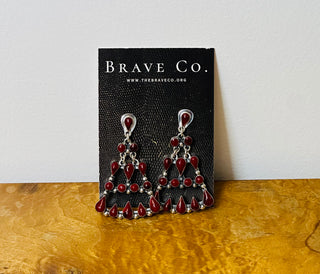 Coral Chandelier Studs