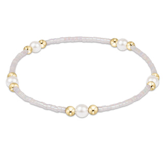 Hope Purpose Pearl Bracelet-Silky White