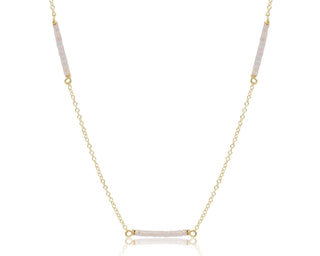 15” Choker Simplicity Chain Gold- Hope Bliss- Silky White