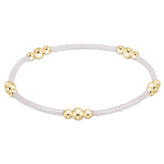 Hope Purpose Gold Bracelet- Silky White