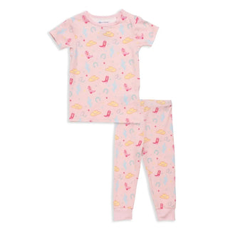 Not My First Rodeo Pajama Set in Pink