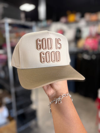 God Is Good Canvas Cap