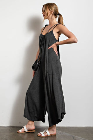 RAYON TULIP HEM JUMPSUIT