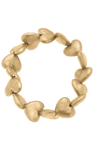 Angie Puffy Heart Stretch Bracelet