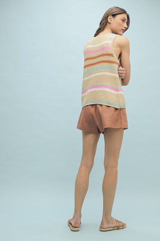 You Make Me Happy Striped Sweater