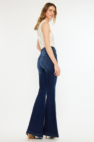 Beck’s High Rise Flare Raw Hem