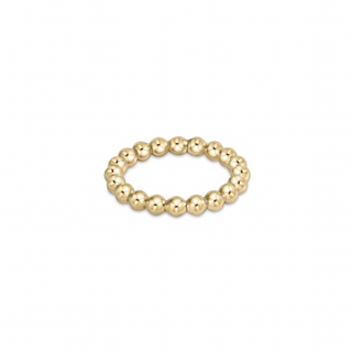 Classic Gold Bead Ring 3mm