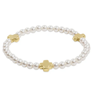 Extends Signature Cross Pearl Pattern 4mm
